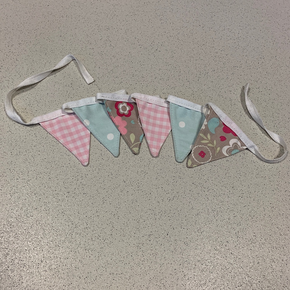 Mini Flag Bunting Vintage Tea Party